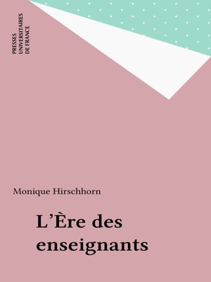 cover image of L'Ère des enseignants